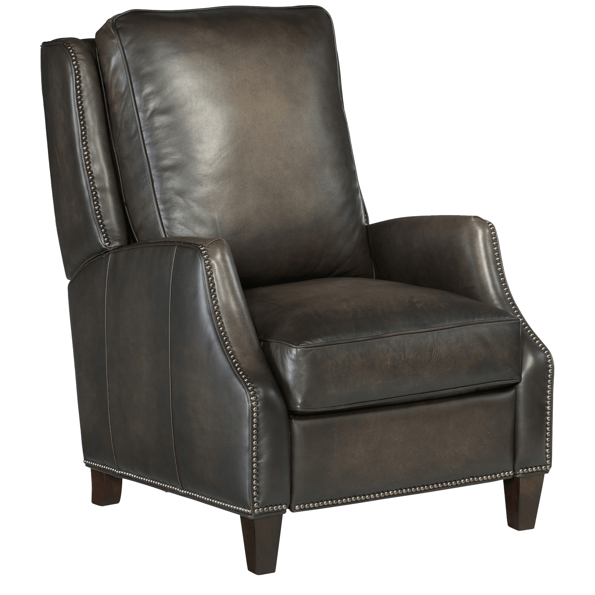 Elicce Manual Push Back Recliner, Leather