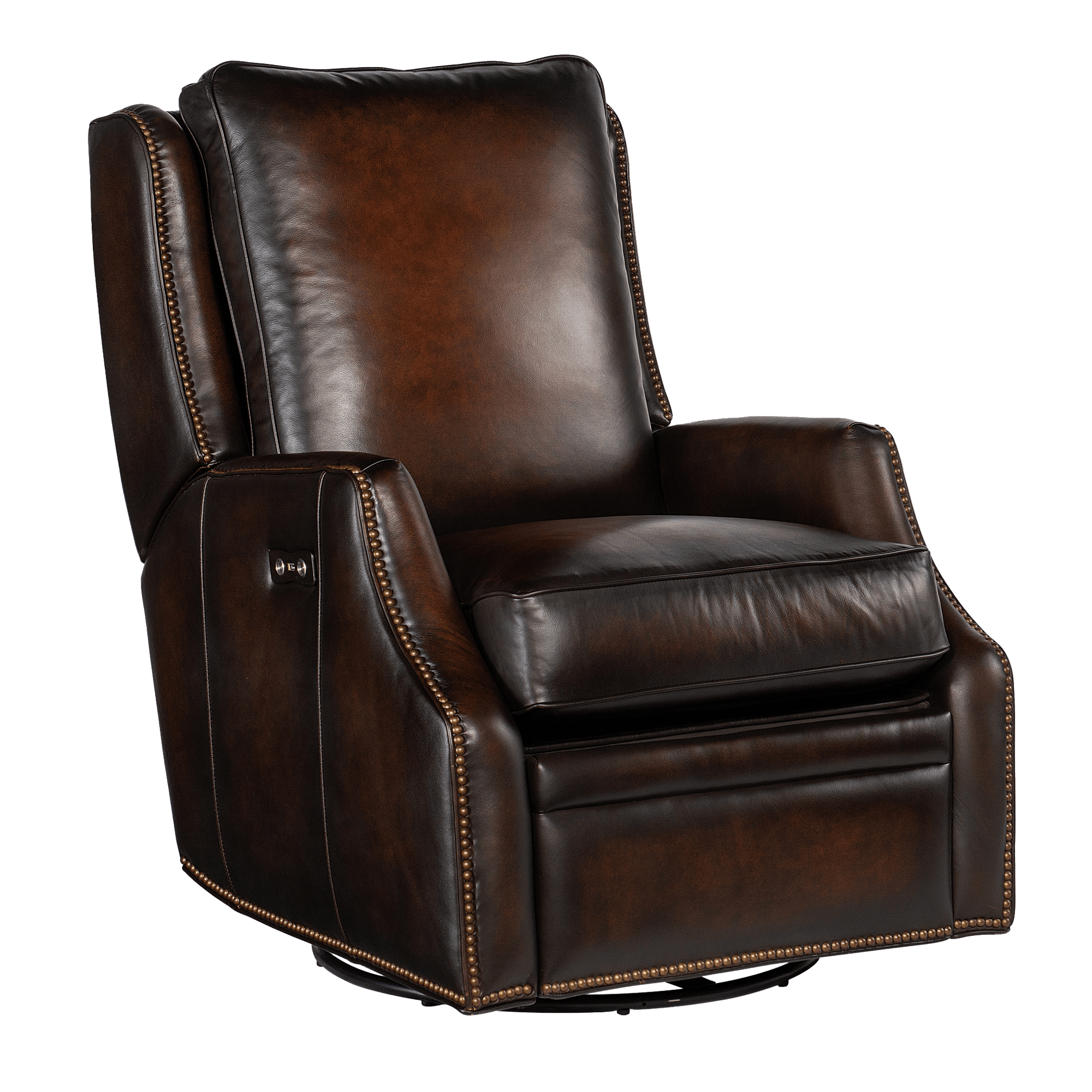 Elicce Power Swivel Glider Recliner, Leather - Coja