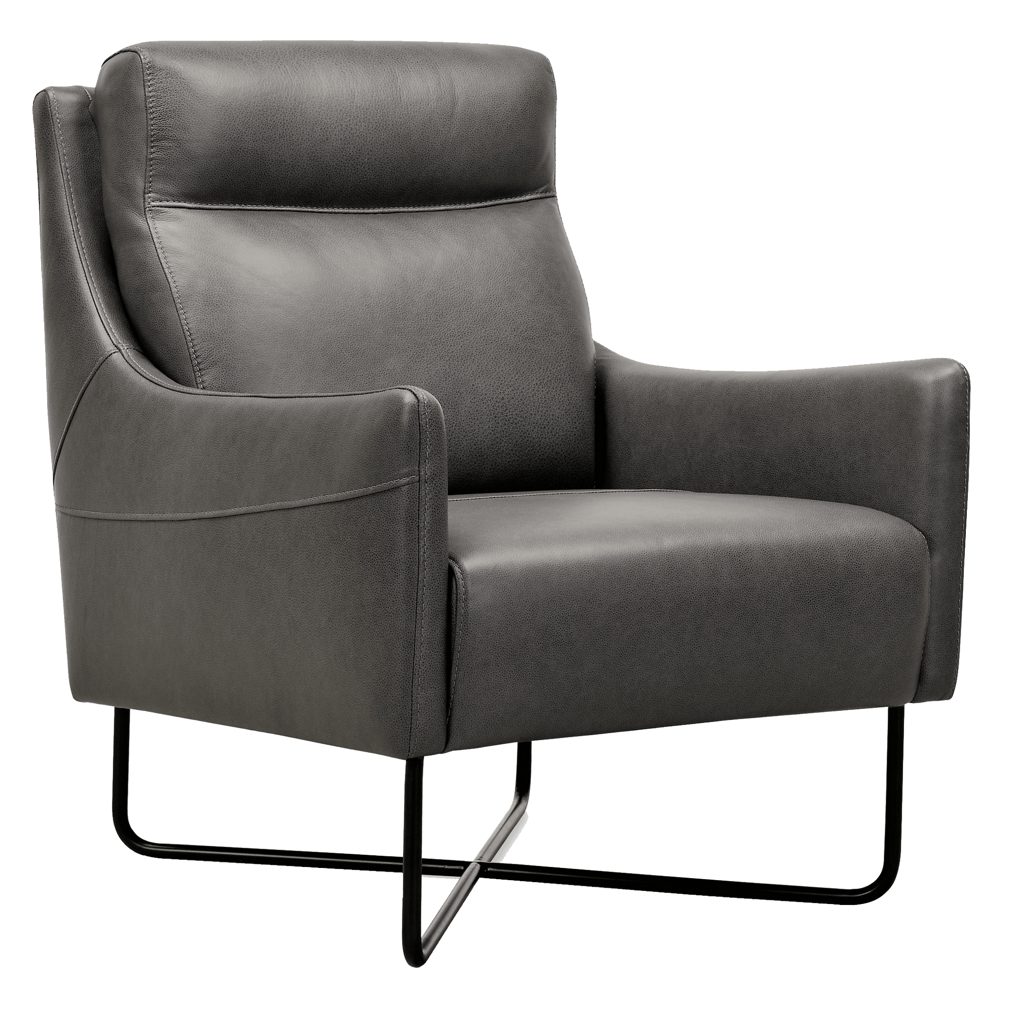 Elliana 28" Wide Side Chair, Gray