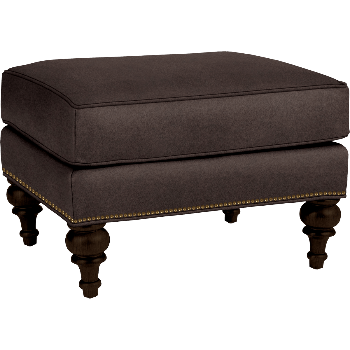 Everleigh Genuine Leather Ottoman - Made in U.S.A. - Coja