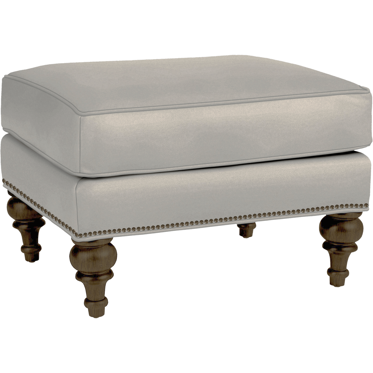 Everleigh Genuine Leather Ottoman - Made in U.S.A. - Coja