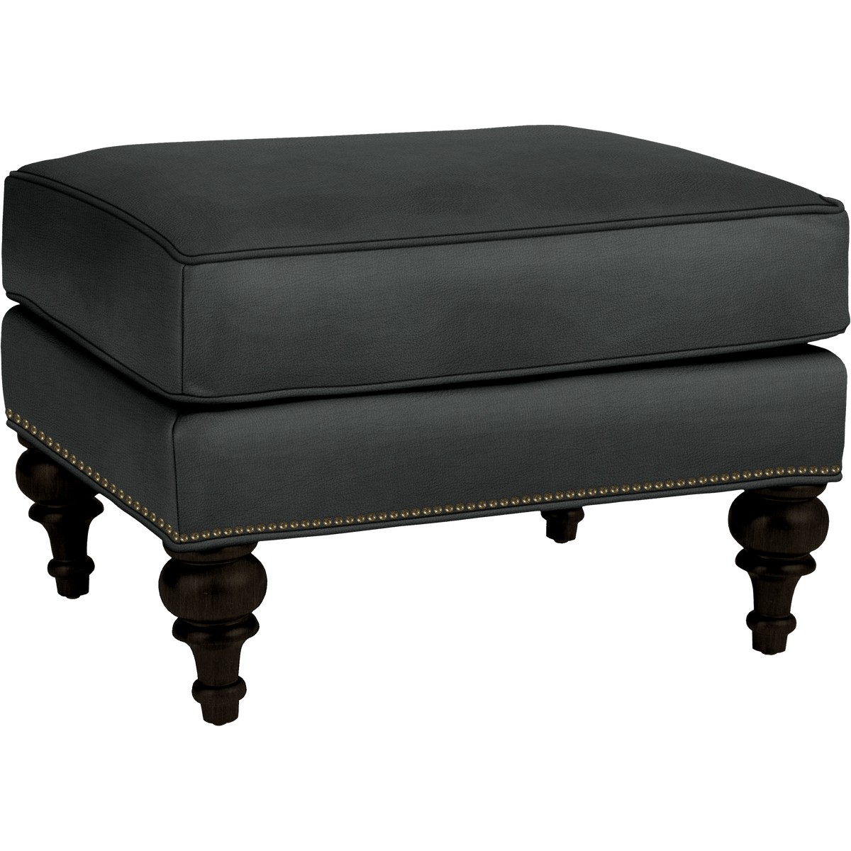 Everleigh Genuine Leather Ottoman - Made in U.S.A. - Coja