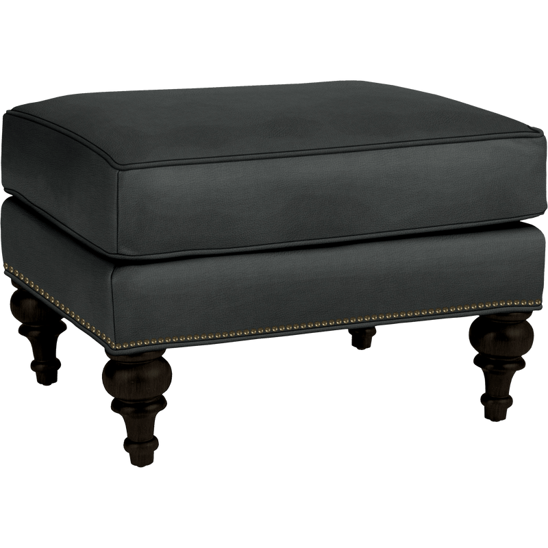 Everleigh Genuine Leather Ottoman - Made in U.S.A. - Coja