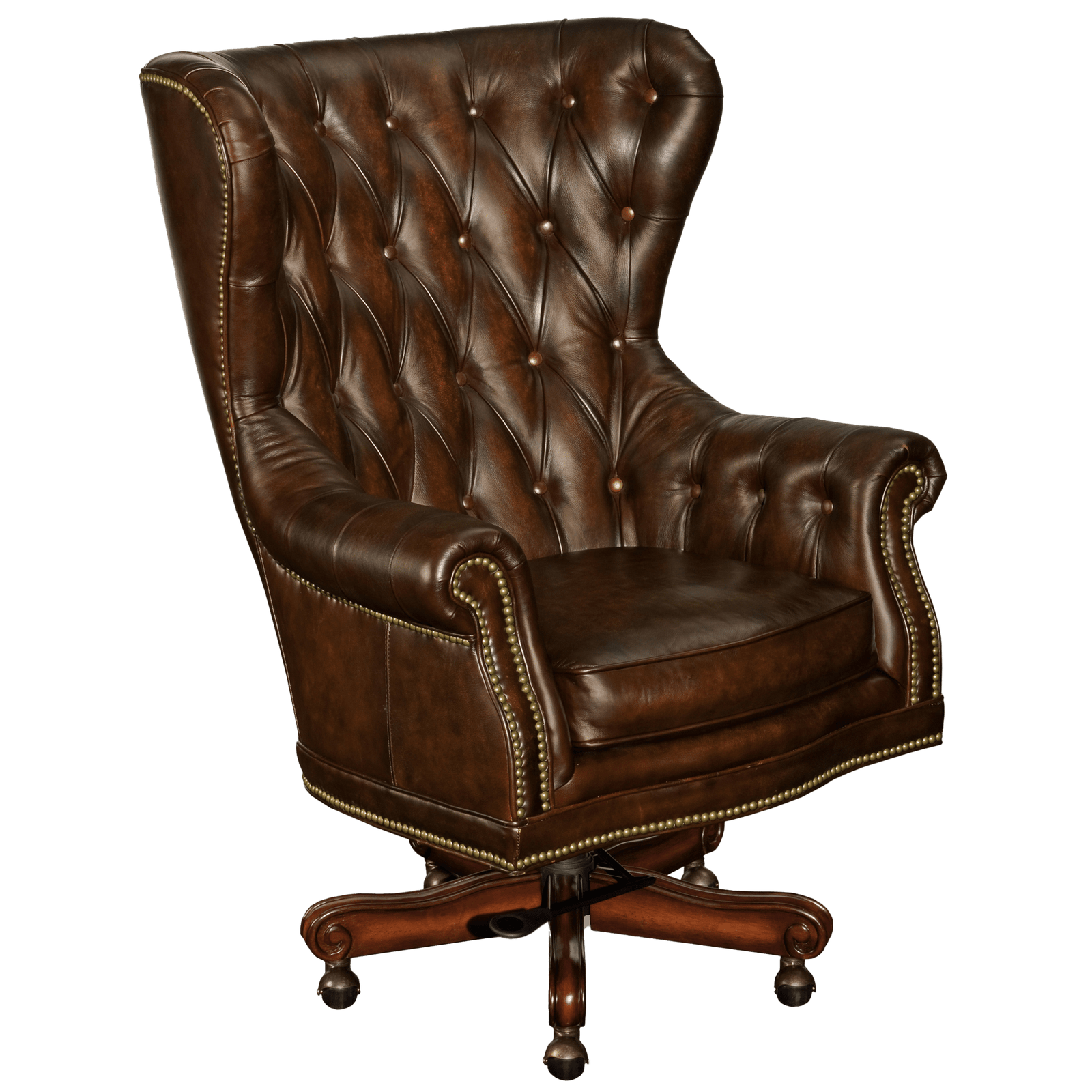 Ezra Leather Office Chair, Brown - Coja