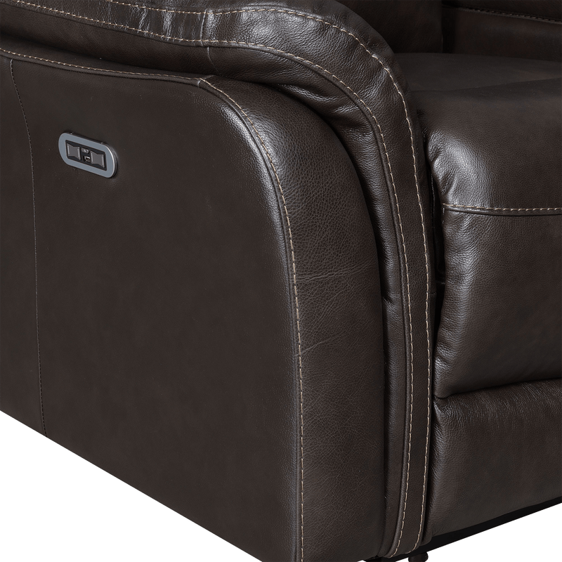 Favara Power Reclining Chair with Articulating Headrest and USB Port, Leather