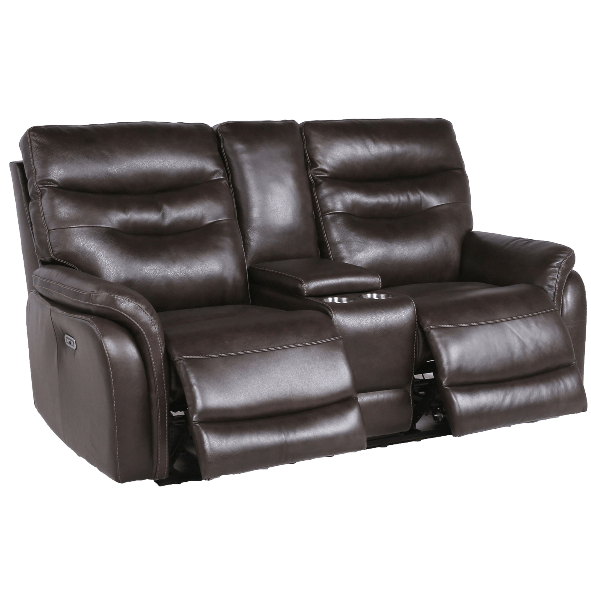 Favara Power Reclining Loveseat with Articulating Headrest and USB Port, Leather