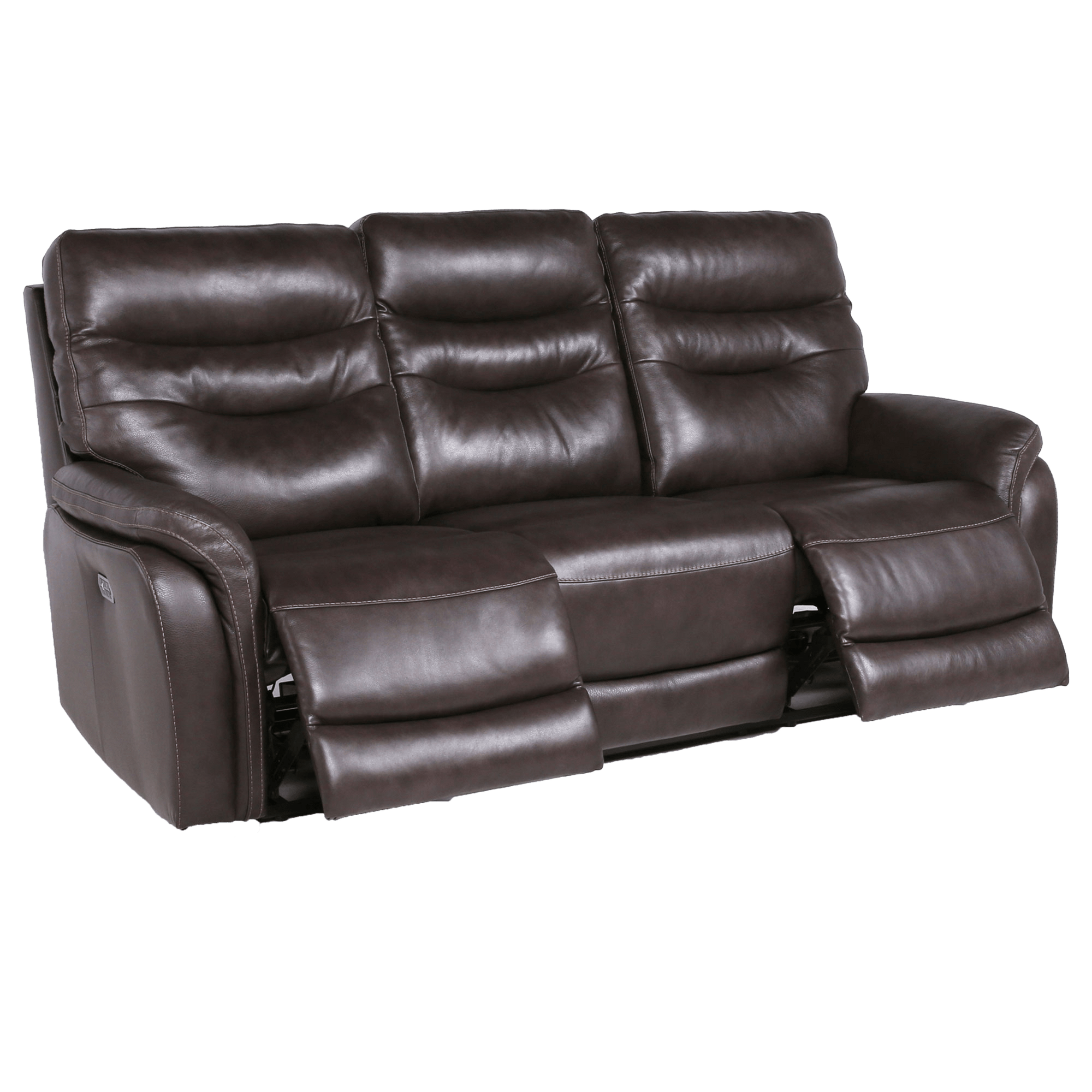 Favara Power Reclining Sofa with Articulating Headrest and USB Port, Leather