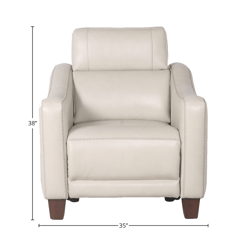 Galapa Upholstered Power Recliner, Leather