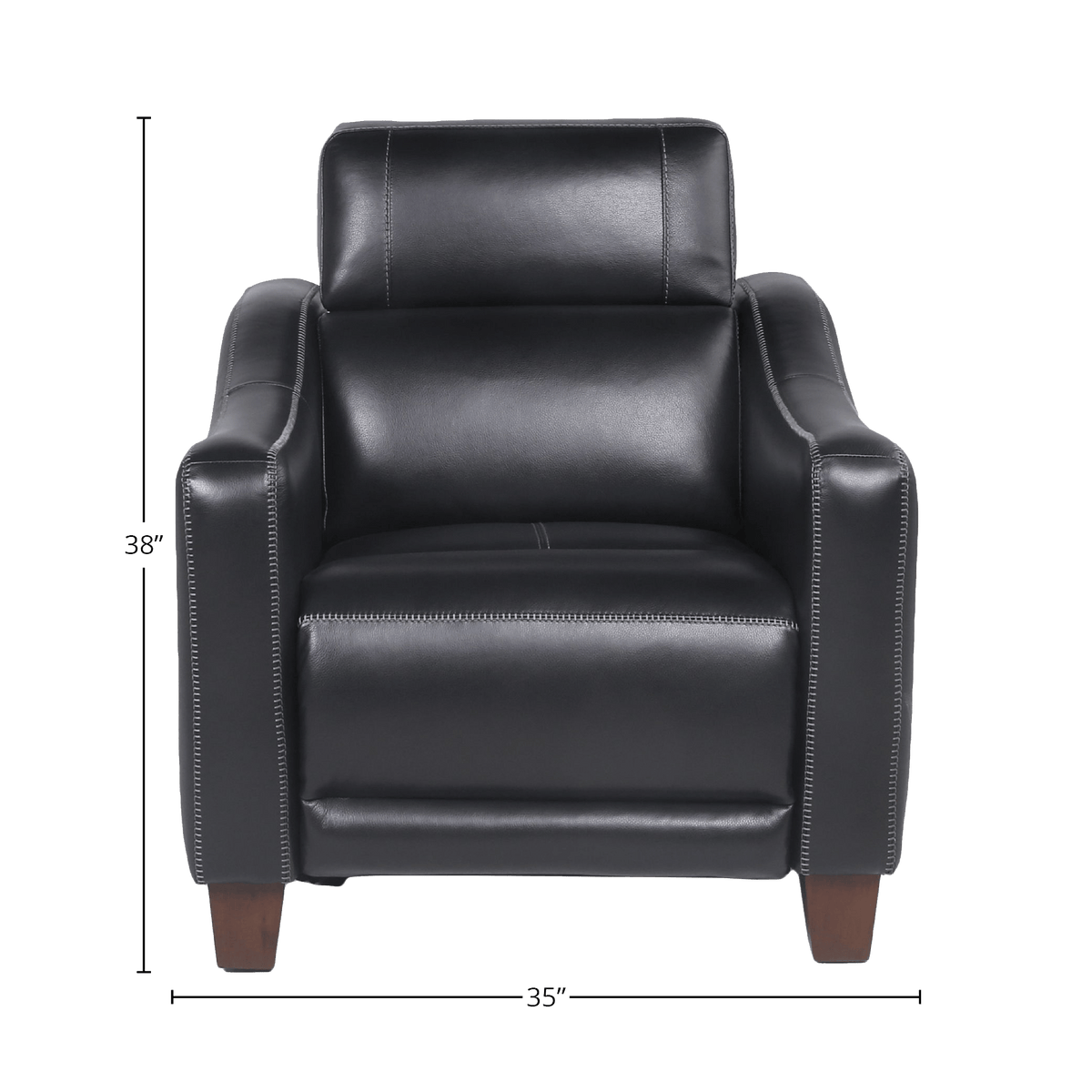 Galapa Upholstered Power Recliner, Leather