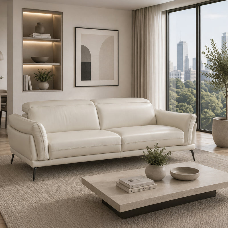 Guilietta Contemporary Italian Leather Sofa - Coja