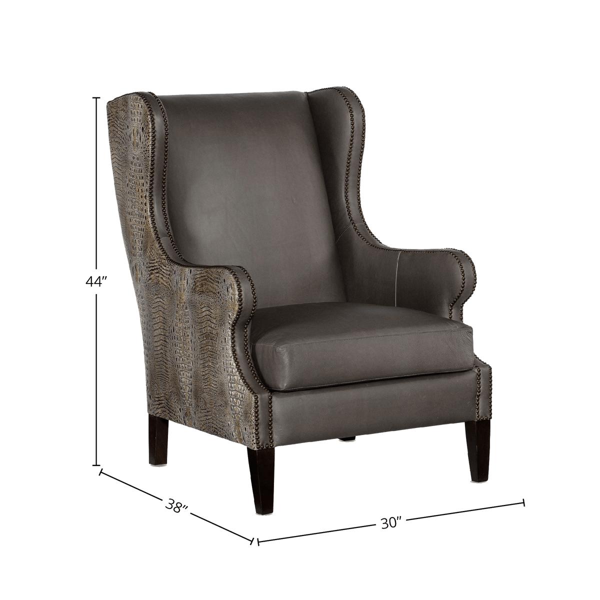 Haisley 30&quot; Wide Side Chair, Gray - Coja