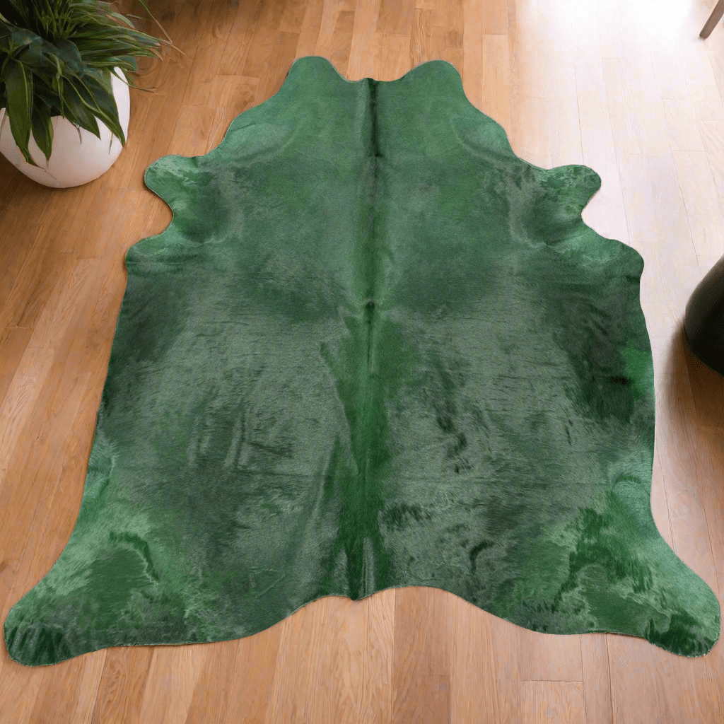 Emerald Solid Hair on Hide