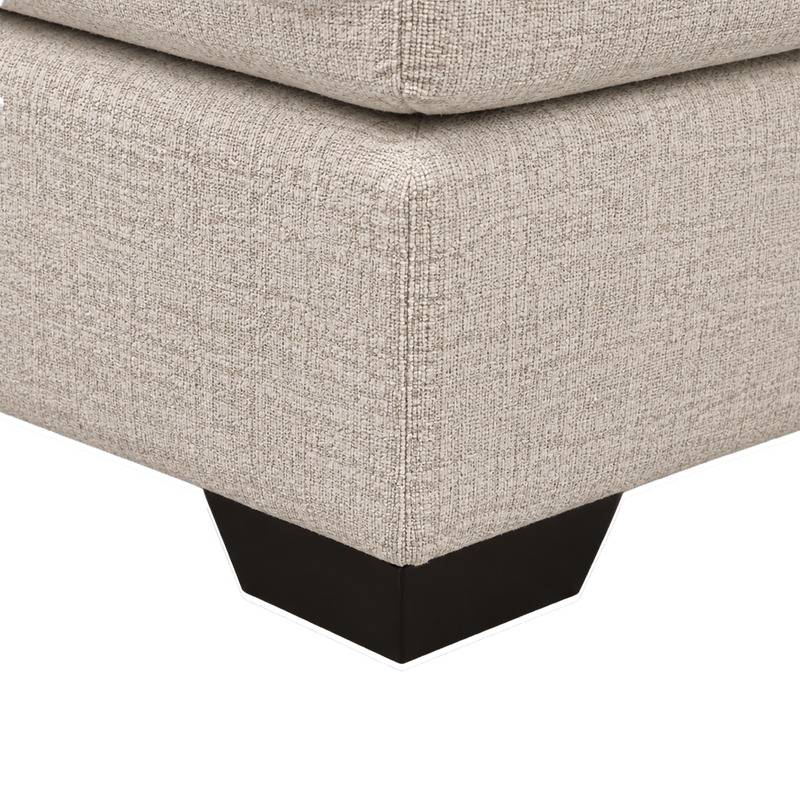 Hasli Beige Fabric Sectional Sofa with Chaise