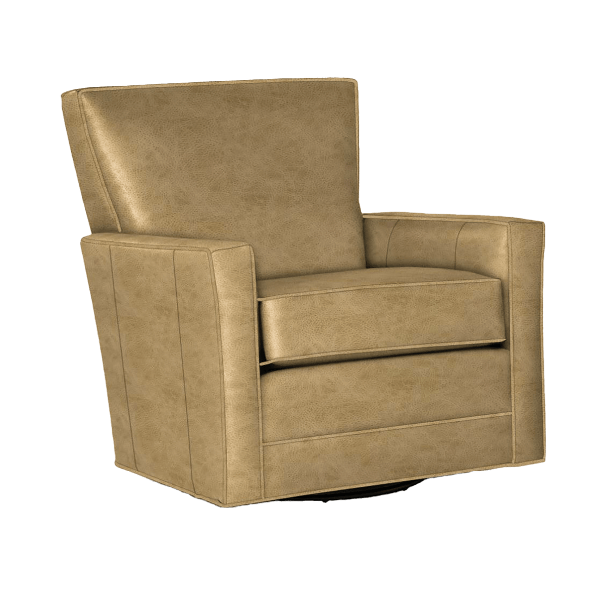 Helenora Genuine Leather Swivel Glider Chair - Made in U.S.A. - Coja