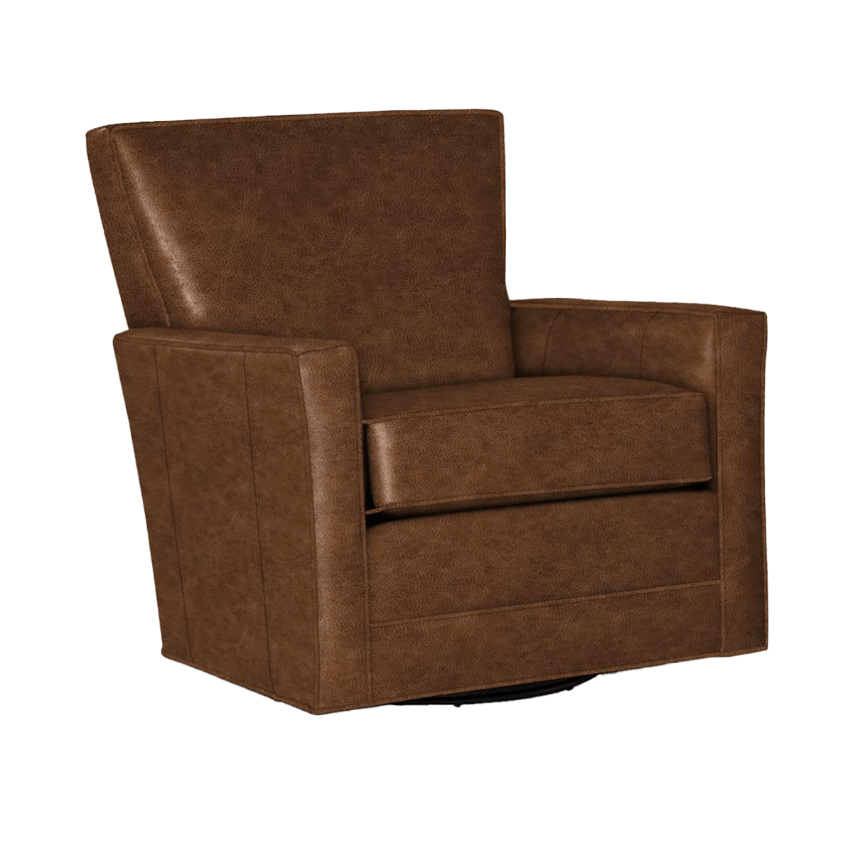 Helenora Genuine Leather Swivel Glider Chair - Made in U.S.A. - Coja