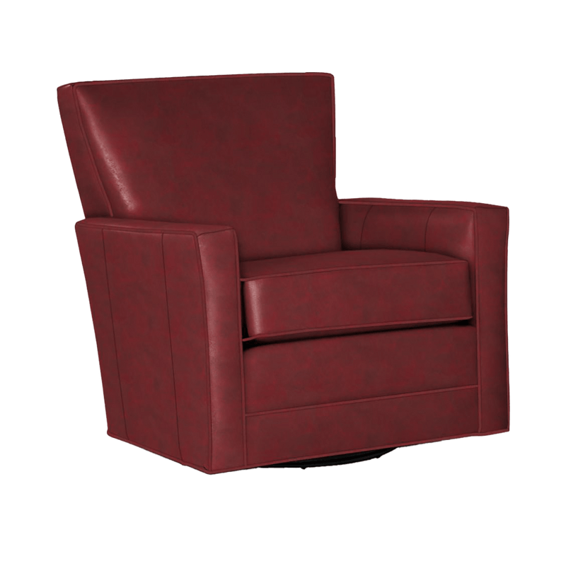 Helenora Genuine Leather Swivel Glider Chair - Made in U.S.A. - Coja