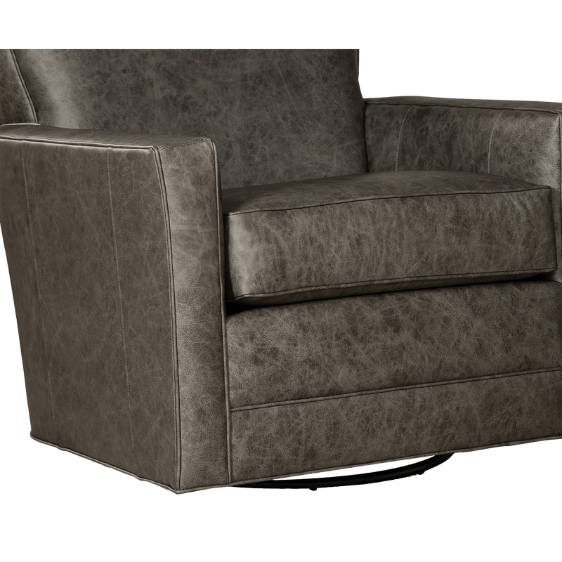 Helenora Genuine Leather Swivel Glider Chair - Made in U.S.A. - Coja