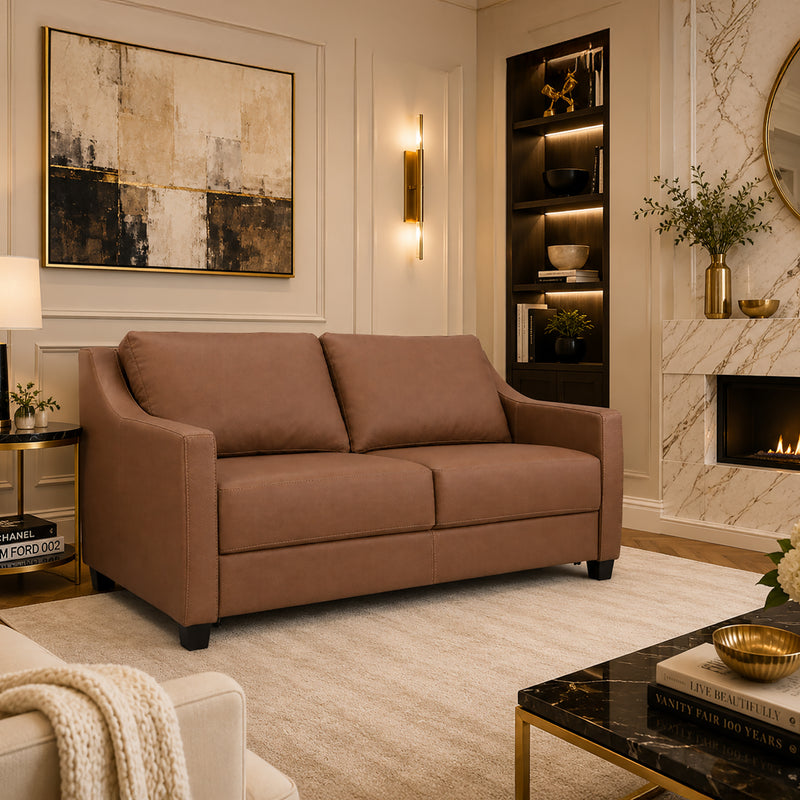 Imperia Queen Sleeper Sofa, Leather | Premium Comfort & Easy-Open Design - Coja