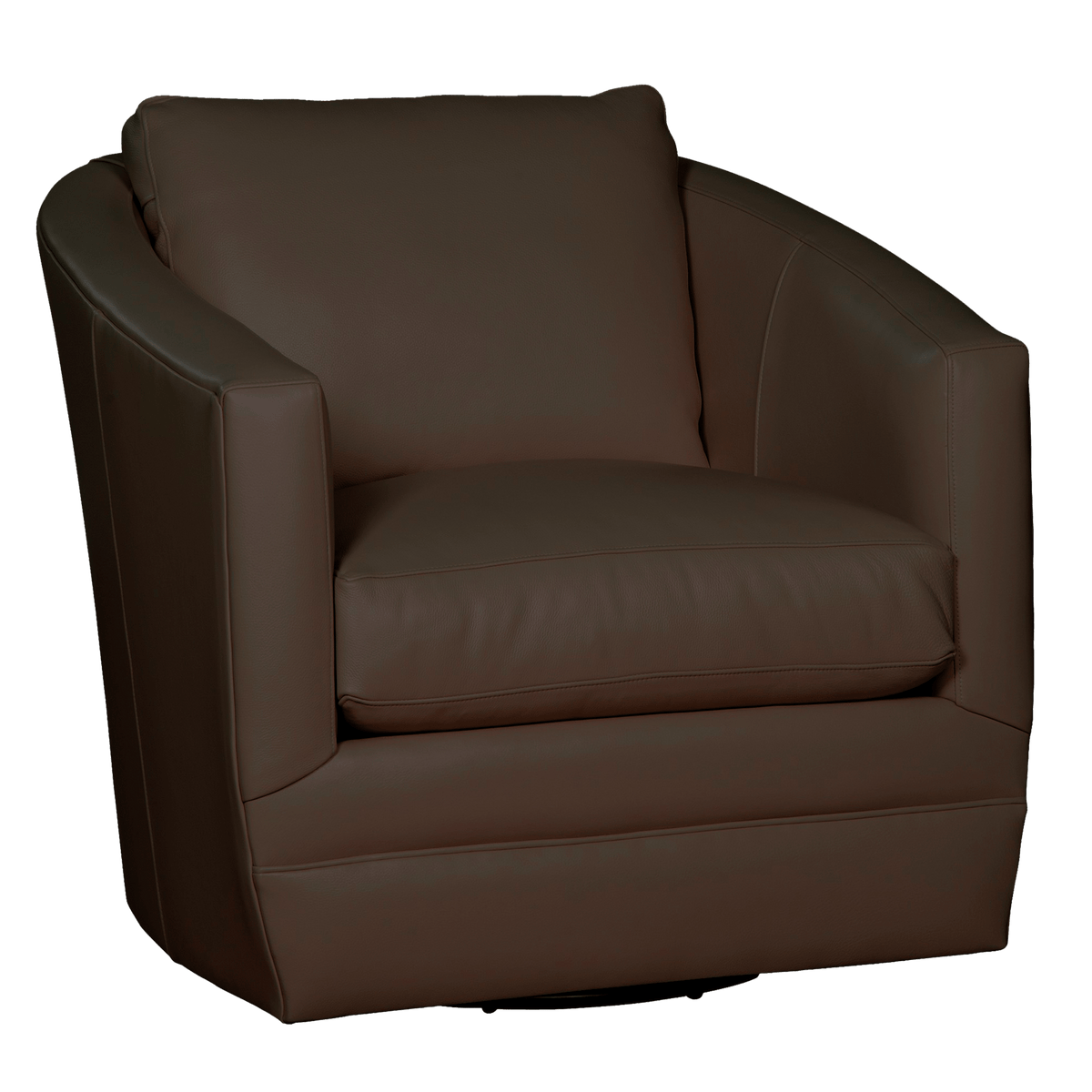 Ivorine Genuine Leather Swivel Glider Chair - Made in U.S.A. - Coja