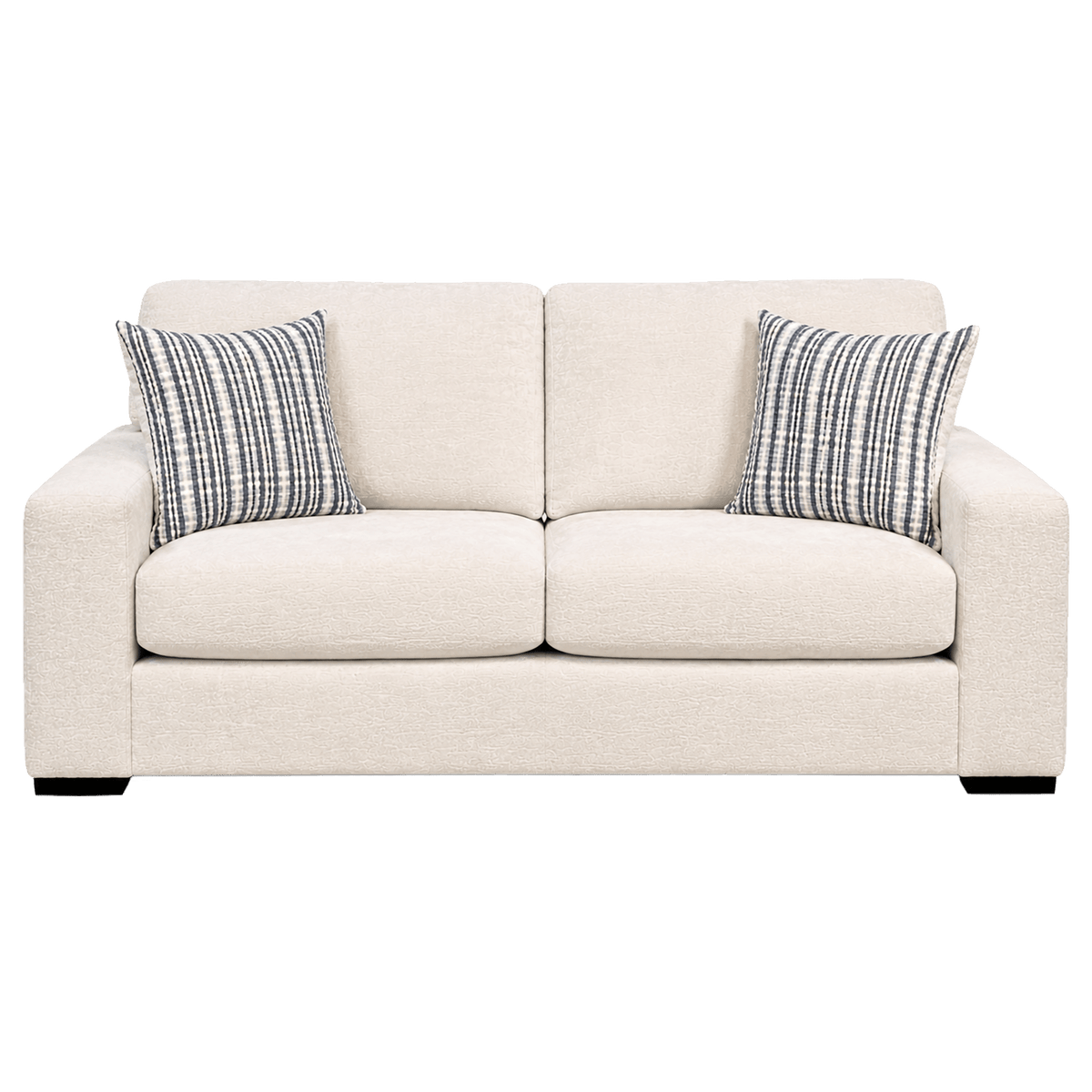 Karat Fabric Sofa, Loveseat & Chair Set with Accent Cushions, Natural - Coja