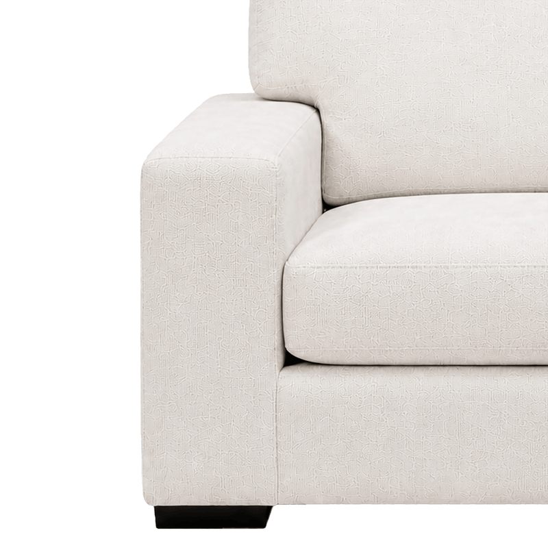 Karat Fabric Sofa, Loveseat & Chair Set with Accent Cushions, Natural - Coja