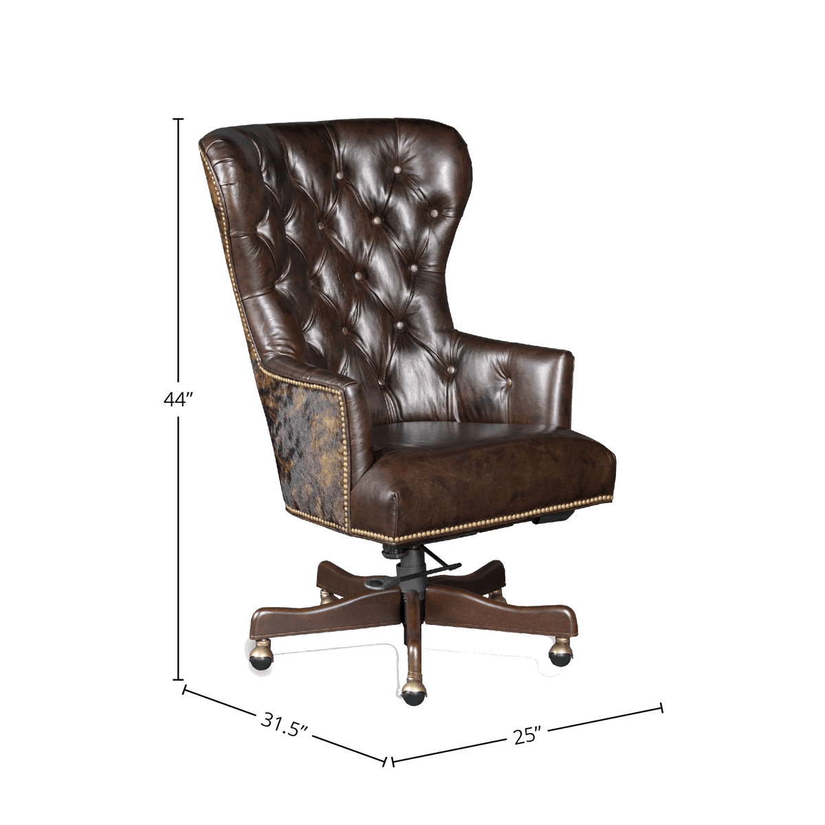 Kateral Leather Home Office Chair, Brown - Coja