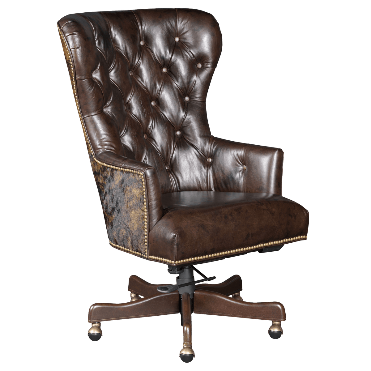 Kateral Leather Home Office Chair, Brown - Coja