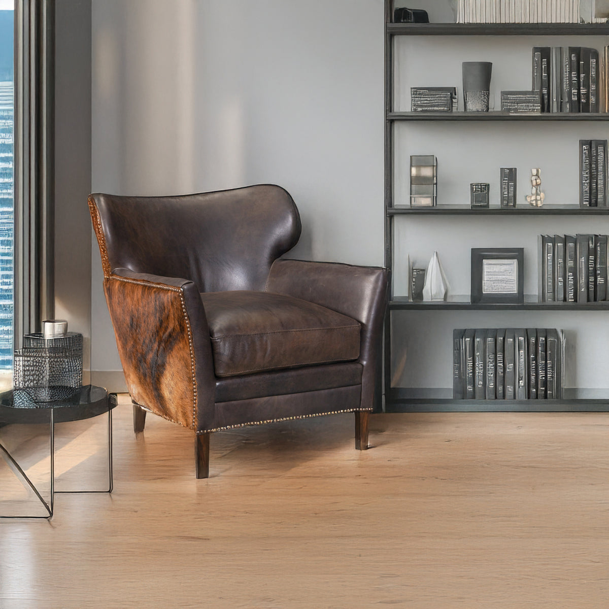 Kyson Leather Side Chair - Coja