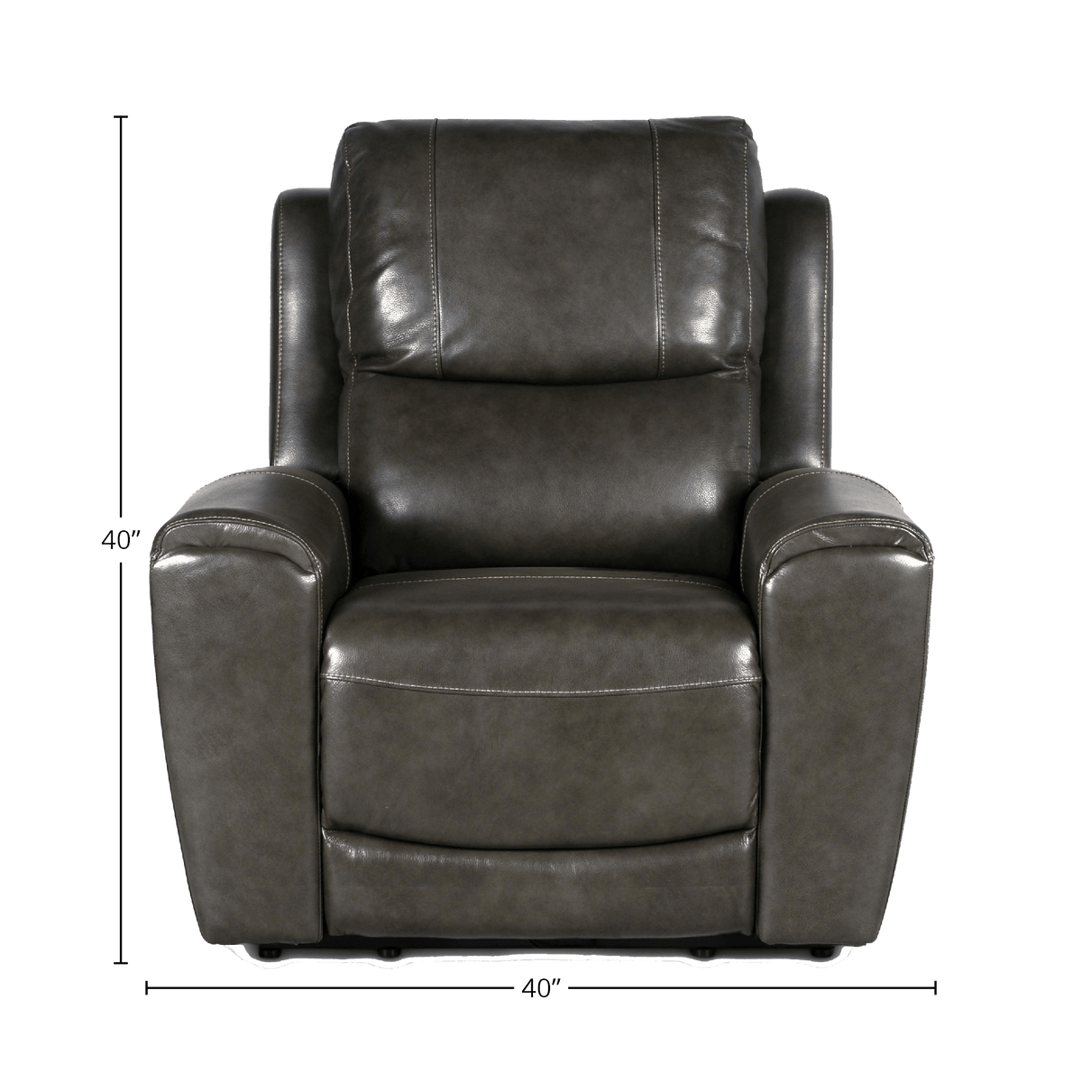 Leogane Power Reclining Chair with Articulating Headrest and USB Port, Leather