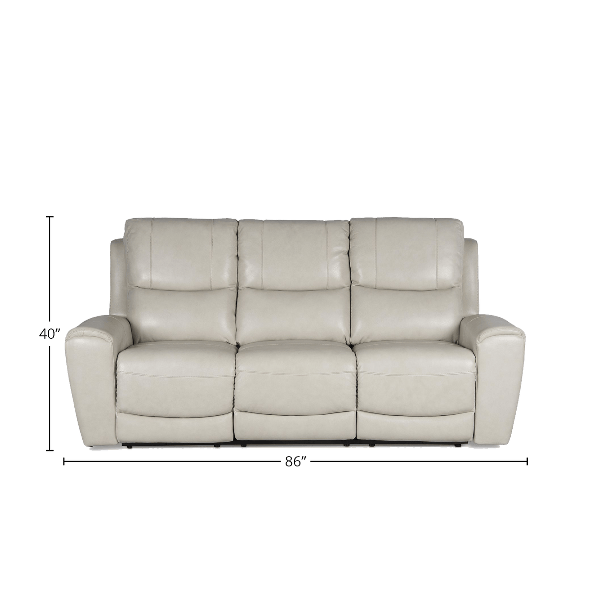 Leogane Leather Power Reclining Sofa and Loveseat Set with Articulating Headrest and USB Ports - Coja