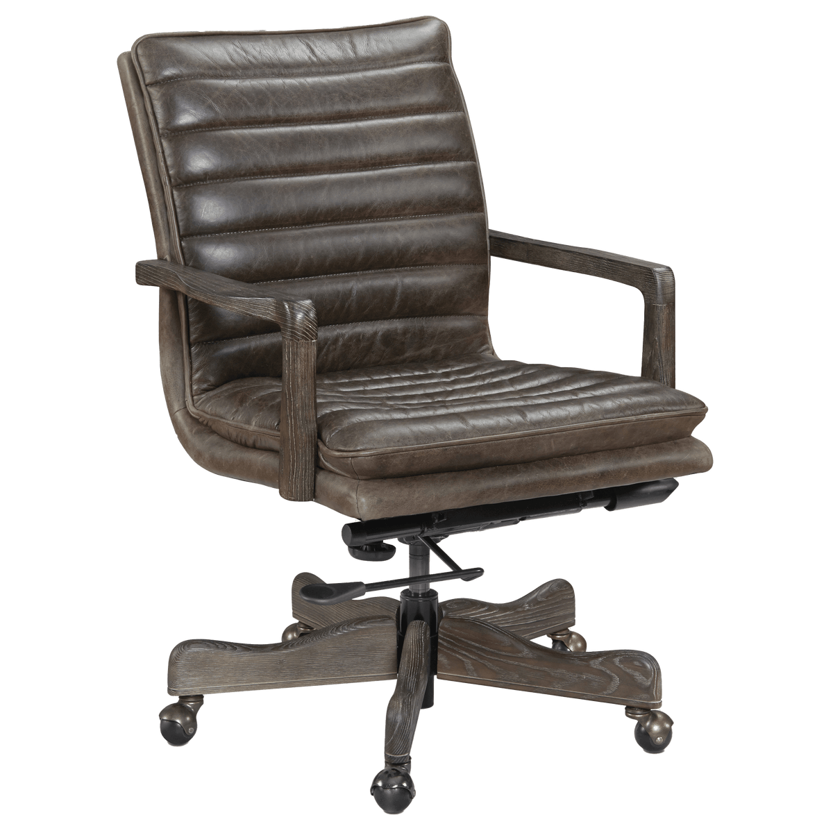 Langstal Leather Office Chair, Brown - Coja