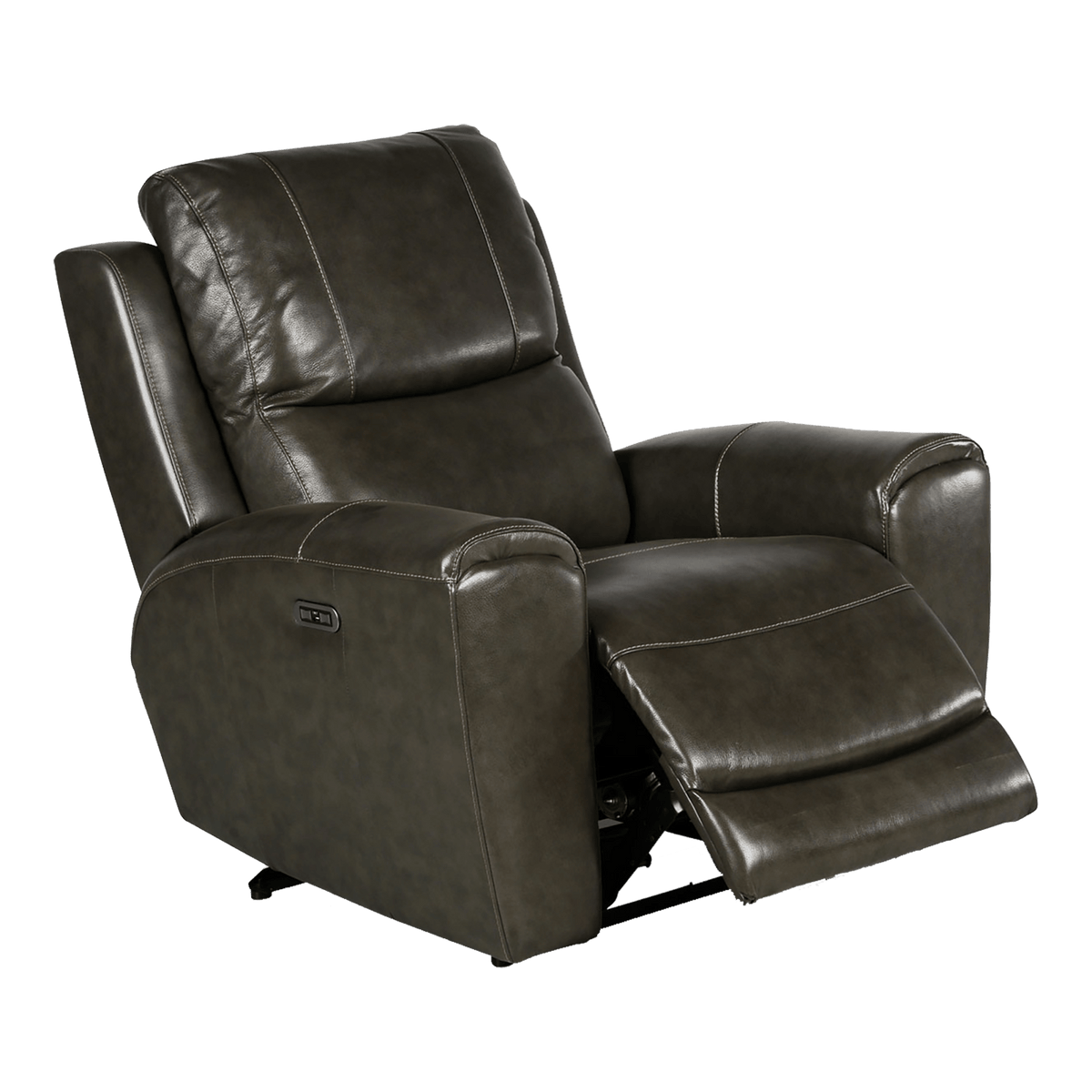 Leogane Power Reclining Chair with Articulating Headrest and USB Port, Leather