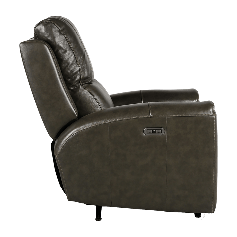 Leogane Power Reclining Chair with Articulating Headrest and USB Port, Leather