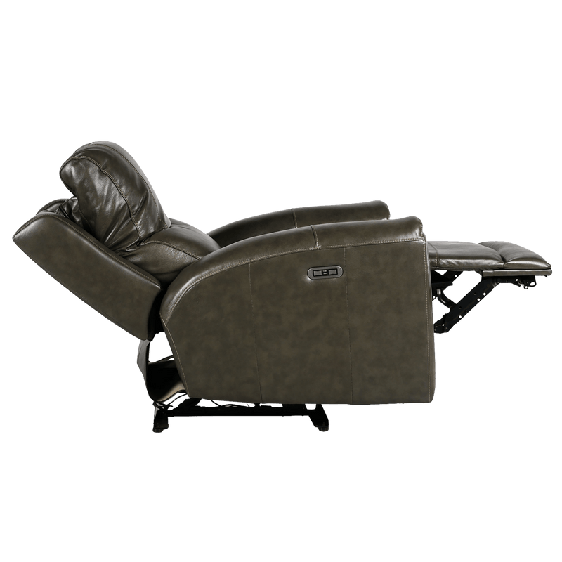 Leogane Power Reclining Chair with Articulating Headrest and USB Port, Leather