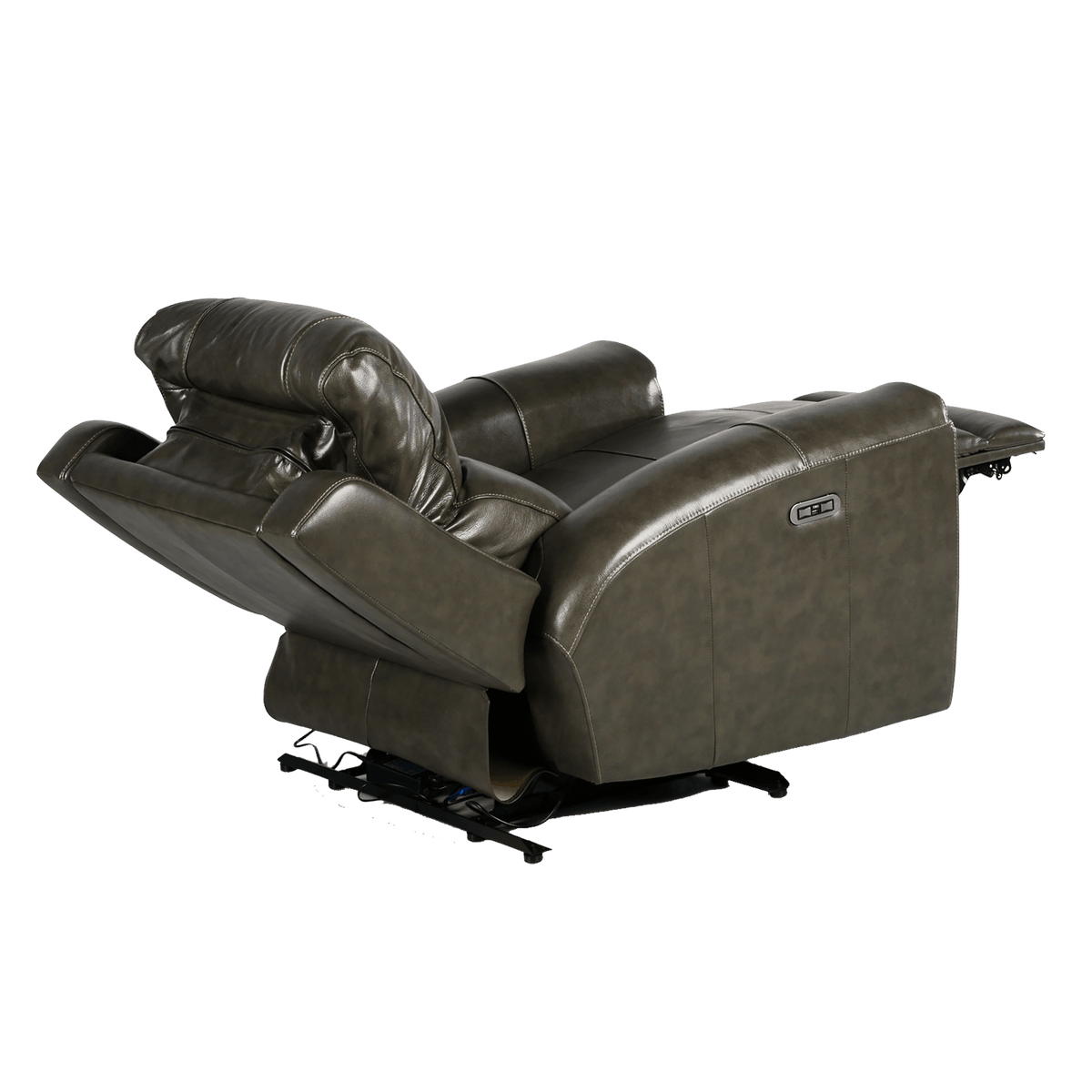 Leogane Power Reclining Chair with Articulating Headrest and USB Port, Leather