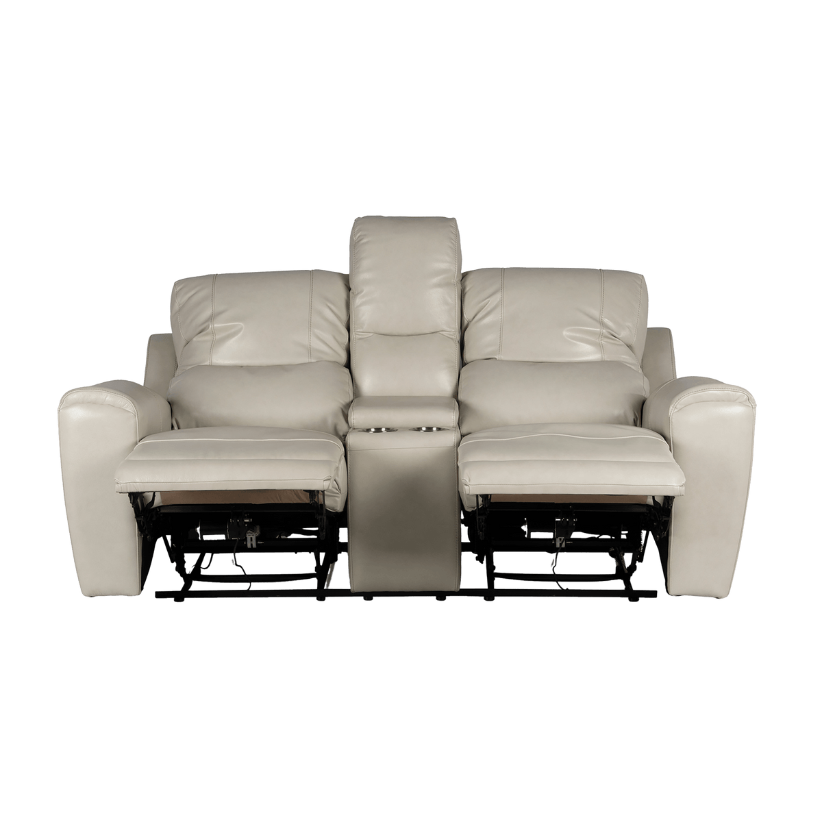 Leogane Leather Power Reclining Loveseat with Articulating Headrest and USB Port - Coja