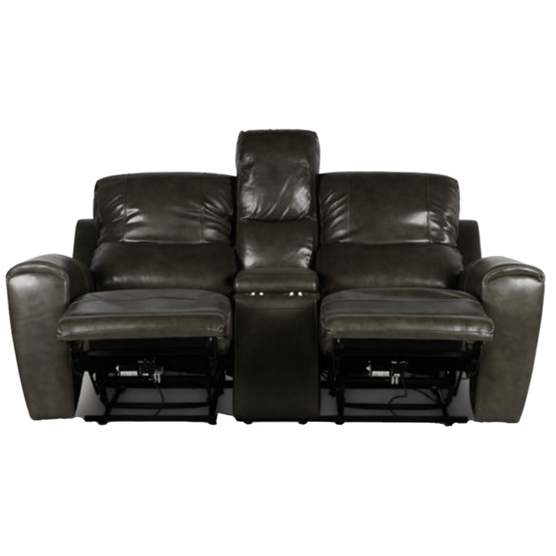 Leogane Leather Power Reclining Loveseat with Articulating Headrest and USB Port - Coja