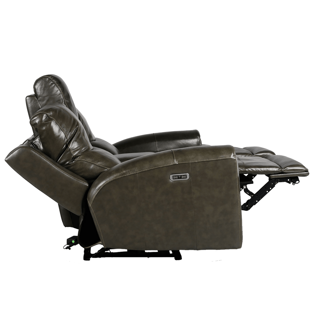 Leogane Leather Power Reclining Loveseat with Articulating Headrest and USB Port - Coja