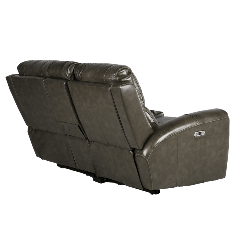 Leogane Leather Power Reclining Loveseat with Articulating Headrest and USB Port - Coja