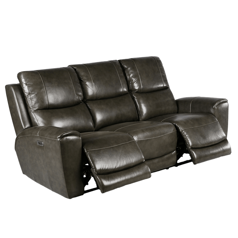 Leogane Leather Power Reclining Sofa with Articulating Headrest and USB Port - Coja