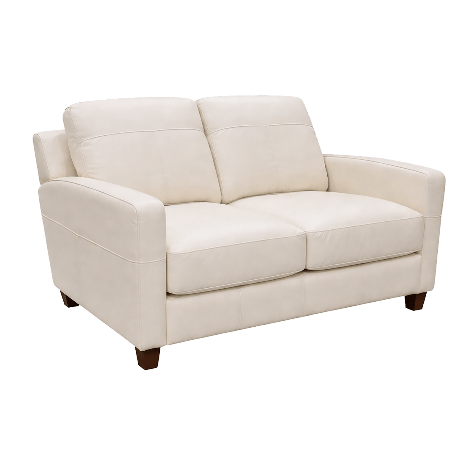 Linear Leather Loveseat - Coja