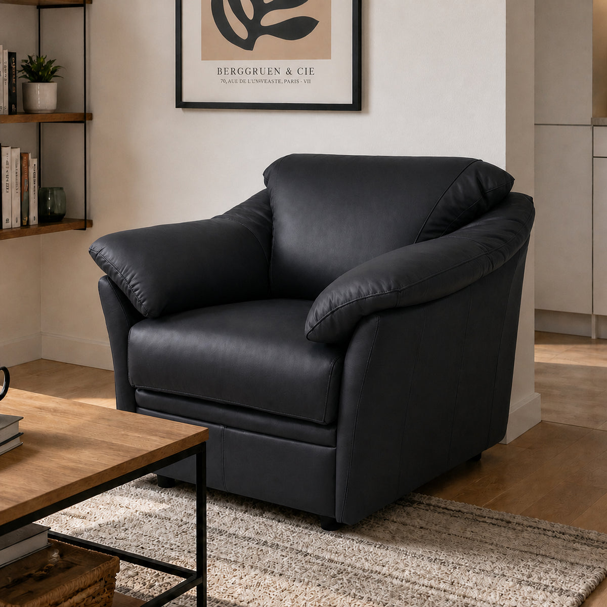 Lyons Leather Chair - Coja