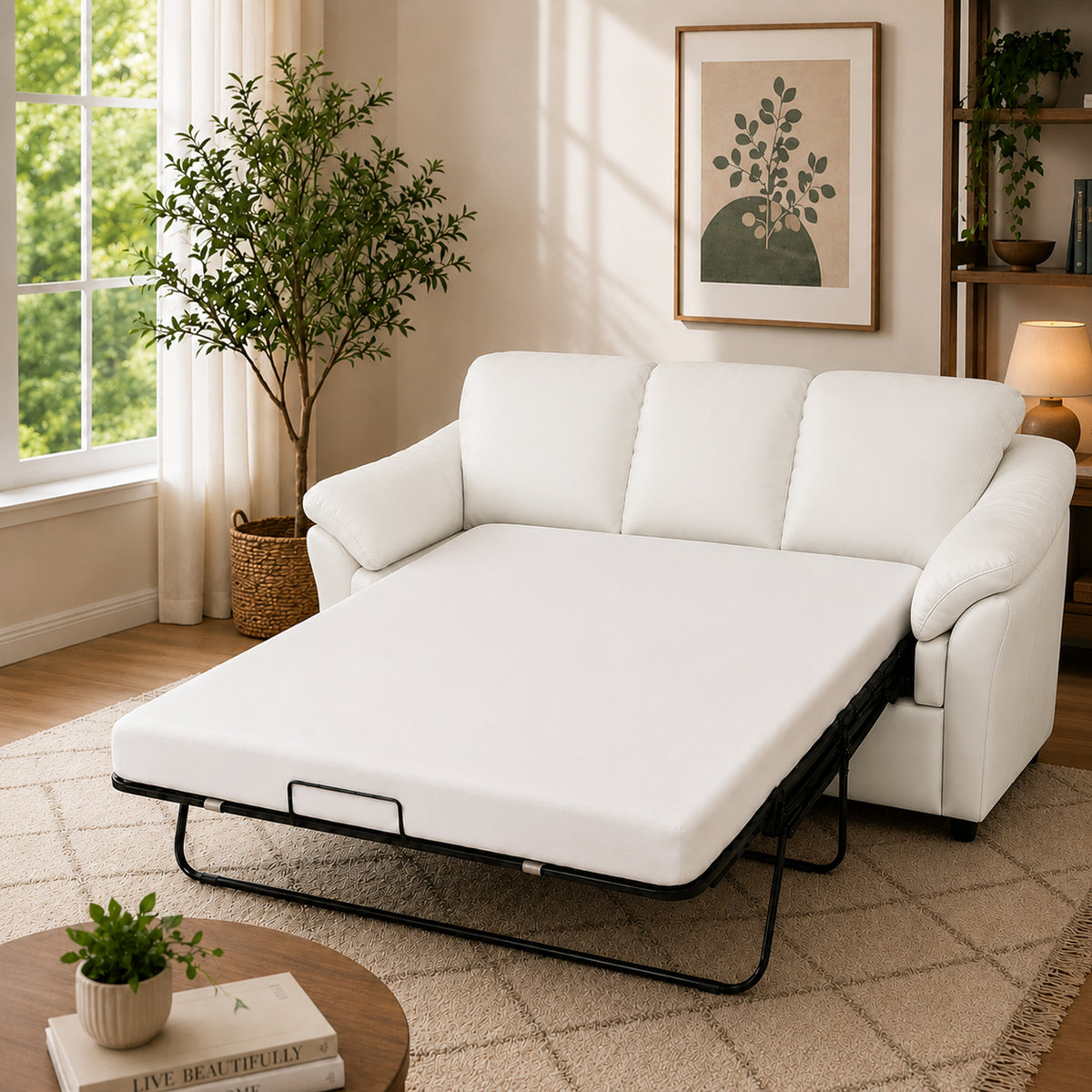 Lyons Leather Sofa Sleeper