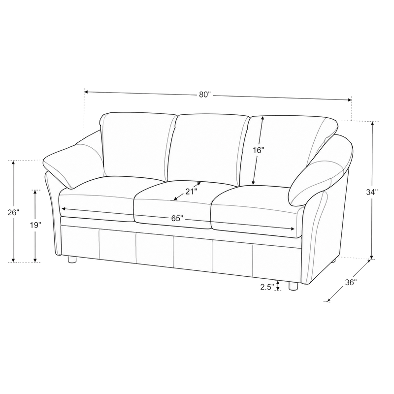 Lyons Leather Sofa Sleeper