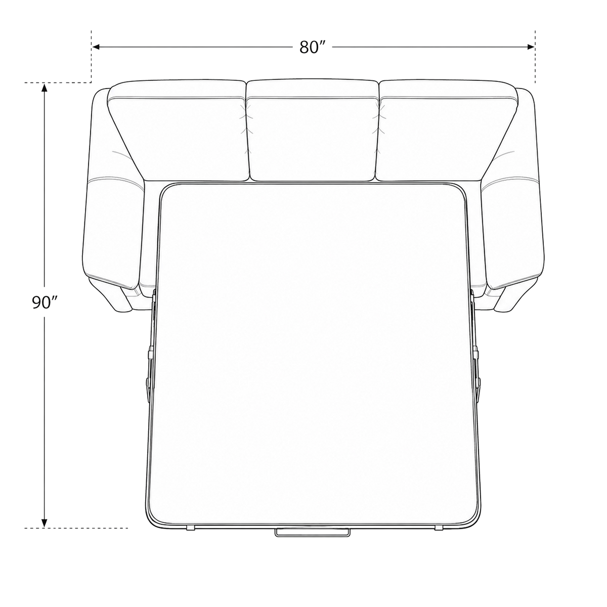 Lyons Leather Sofa Sleeper