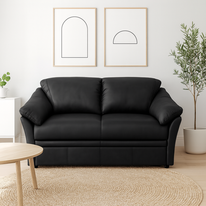 Benson Leather Loveseat