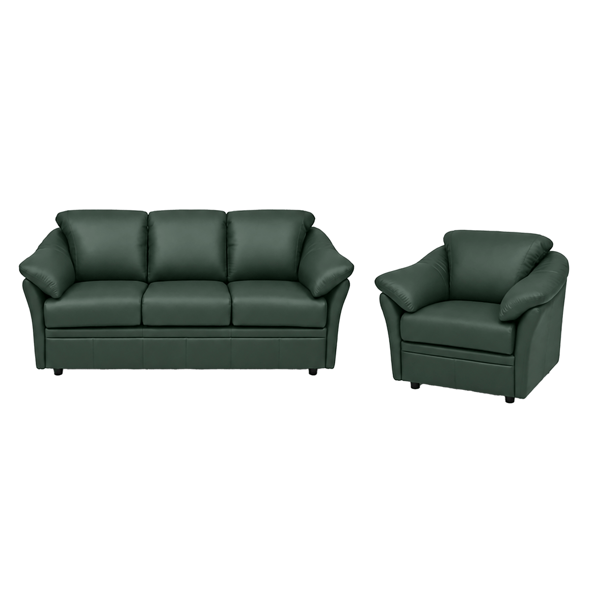 Lyons Leather Sofa & Chair Set - Coja