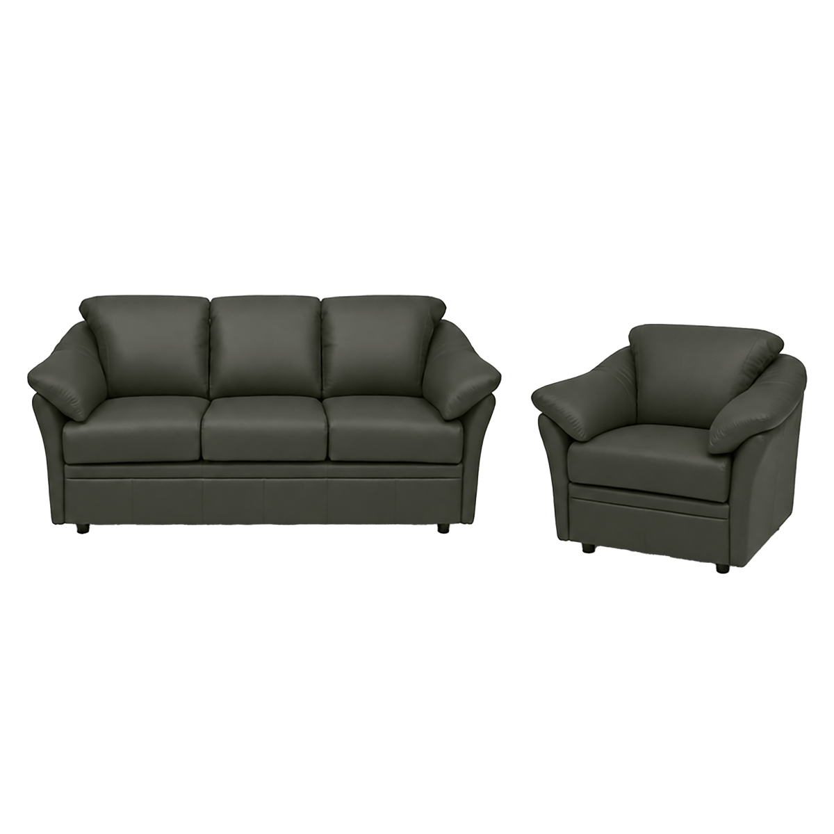 Lyons Leather Sofa & Chair Set - Coja