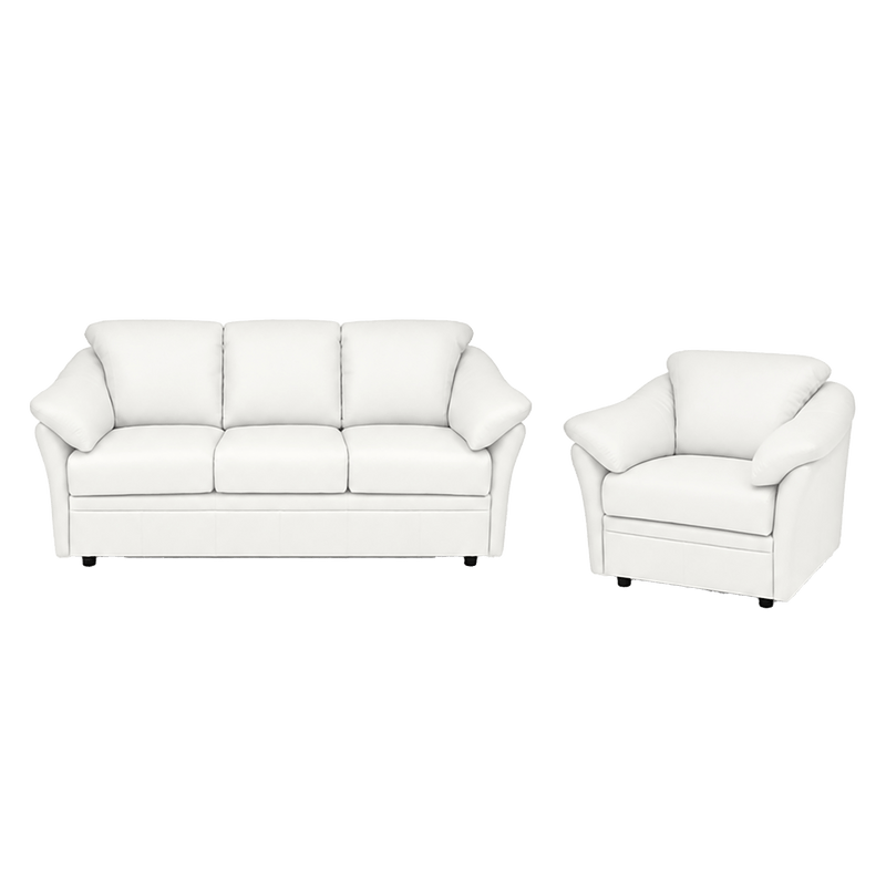 Lyons Leather Sofa & Chair Set - Coja