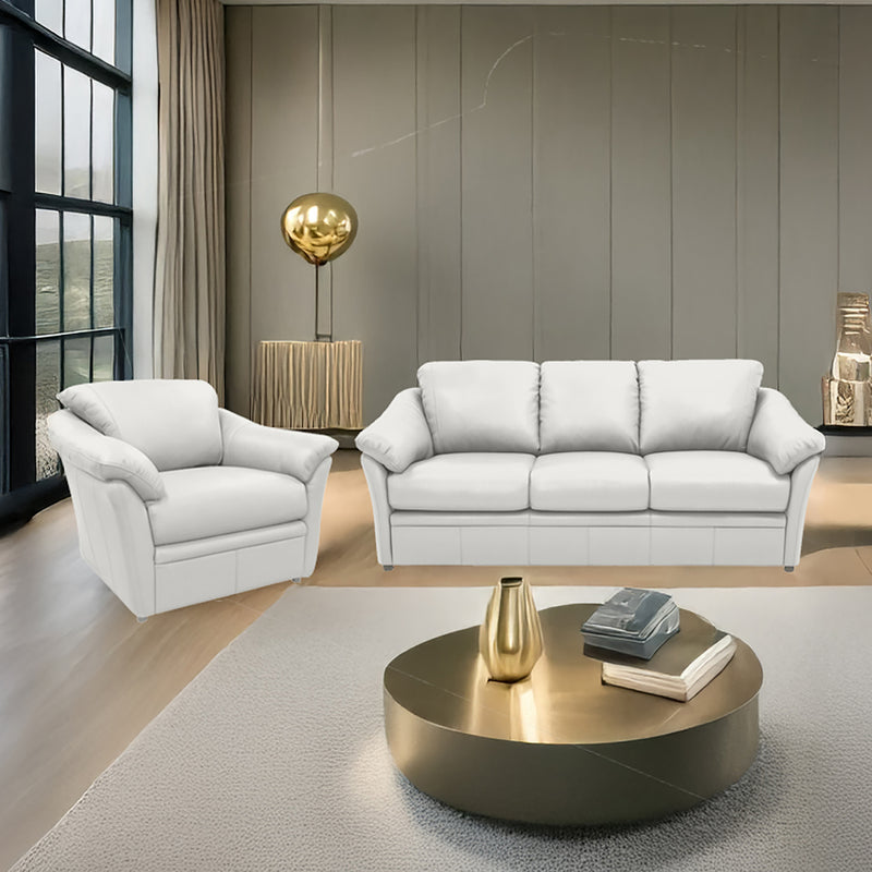 Lyons Leather Sofa & Chair Set